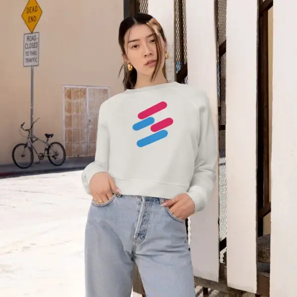 Women's Cropped Fleece Pullover Swemori - Image 4