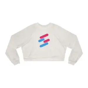 Women's Cropped Fleece Pullover Swemori